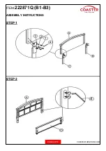 Preview for 4 page of Coaster 222871Q Assembly Instructions Manual