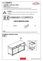 Preview for 2 page of Coaster 222873 Assembly Instructions