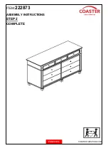 Preview for 3 page of Coaster 222873 Assembly Instructions