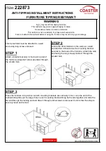 Preview for 4 page of Coaster 222873 Assembly Instructions