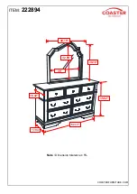 Предварительный просмотр 5 страницы Coaster 222894 Assembly Instructions