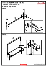 Preview for 4 page of Coaster 223031KE Assembly Instructions Manual