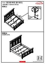 Preview for 7 page of Coaster 223031KE Assembly Instructions Manual