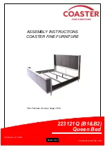 Preview for 1 page of Coaster 223121Q Assembly Instructions Manual