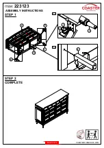 Preview for 3 page of Coaster 223123 Assembly Instructions