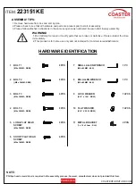 Preview for 3 page of Coaster 223151KE Assembly Instructions Manual