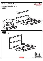 Preview for 6 page of Coaster 223151KE Assembly Instructions Manual