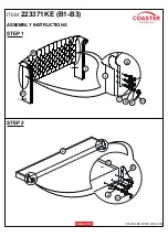 Preview for 4 page of Coaster 223371KE Assembly Instructions Manual