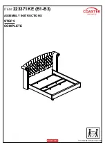 Preview for 6 page of Coaster 223371KE Assembly Instructions Manual