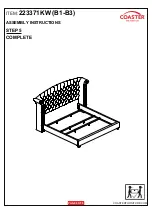 Preview for 6 page of Coaster 223371KW Assembly Instructions Manual