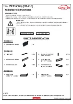 Preview for 2 page of Coaster 223371Q Assembly Instructions Manual