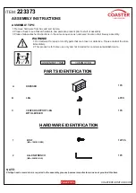 Preview for 2 page of Coaster 223373 Assembly Instructions