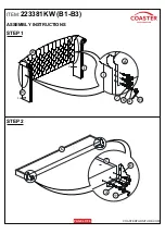 Preview for 4 page of Coaster 223381KW Assembly Instructions Manual