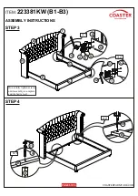 Preview for 5 page of Coaster 223381KW Assembly Instructions Manual