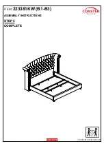 Preview for 6 page of Coaster 223381KW Assembly Instructions Manual