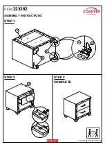 Preview for 3 page of Coaster 223382 Assembly Instructions