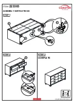 Preview for 3 page of Coaster 223383 Assembly Instructions