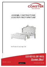 Preview for 1 page of Coaster 223521Q Assembly Instructions Manual