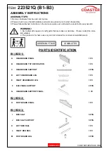 Preview for 2 page of Coaster 223521Q Assembly Instructions Manual