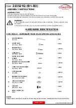 Preview for 3 page of Coaster 223521Q Assembly Instructions Manual