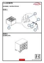 Preview for 3 page of Coaster 223572 Assembly Instructions