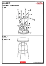 Preview for 3 page of Coaster 2300 Assembly Instructions