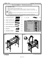 Preview for 2 page of Coaster 2734 Assembly Instruction