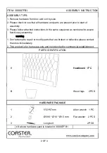 Preview for 2 page of Coaster 300007FULL Assembly Instructions