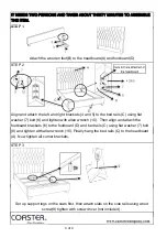 Preview for 4 page of Coaster 300007FULL Assembly Instructions