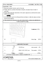 Preview for 2 page of Coaster 300007KE Assembly Instructions