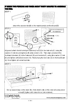 Preview for 4 page of Coaster 300007KE Assembly Instructions