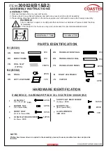 Preview for 2 page of Coaster 300026 Assembly Instructions Manual