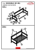 Предварительный просмотр 4 страницы Coaster 300036BLK Assembly Instructions Manual