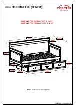 Предварительный просмотр 6 страницы Coaster 300036BLK Assembly Instructions Manual