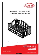 Coaster 300053 B1 Assembly Instructions Manual preview