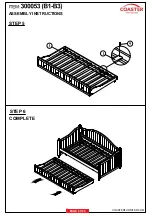 Preview for 6 page of Coaster 300053 B1 Assembly Instructions Manual