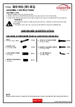 Preview for 3 page of Coaster 300106 B1 Assembly Instructions Manual