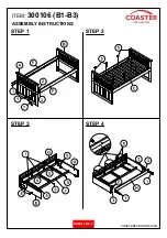 Preview for 4 page of Coaster 300106 B1 Assembly Instructions Manual