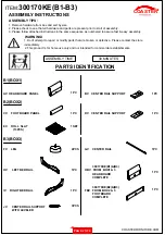 Preview for 2 page of Coaster 300170KE Assembly Instructions Manual