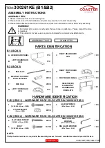 Preview for 2 page of Coaster 300261KE Assembly Instructions