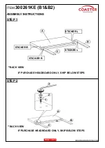 Preview for 3 page of Coaster 300261KE Assembly Instructions