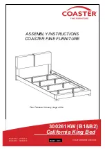 Coaster 300261KW Assembly Instructions preview