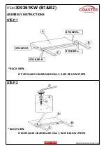 Preview for 3 page of Coaster 300261KW Assembly Instructions