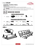 Preview for 2 page of Coaster 300281 Assembly Instructions