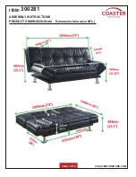 Preview for 3 page of Coaster 300281 Assembly Instructions