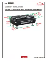 Preview for 3 page of Coaster 300283 Assembly Instructions