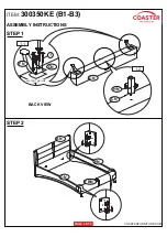 Preview for 4 page of Coaster 300350KE B1 Assembly Instructions Manual