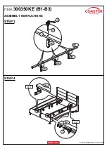 Preview for 5 page of Coaster 300350KE B1 Assembly Instructions Manual