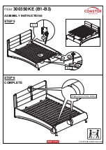 Preview for 6 page of Coaster 300350KE B1 Assembly Instructions Manual