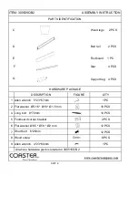 Preview for 3 page of Coaster 300515Q Assembly Instructions